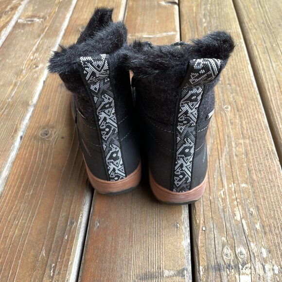 NIB Merrell Slyva Mid Lace Waterproof Black Leather Boots - Women's 11 - Picture 9 of 12